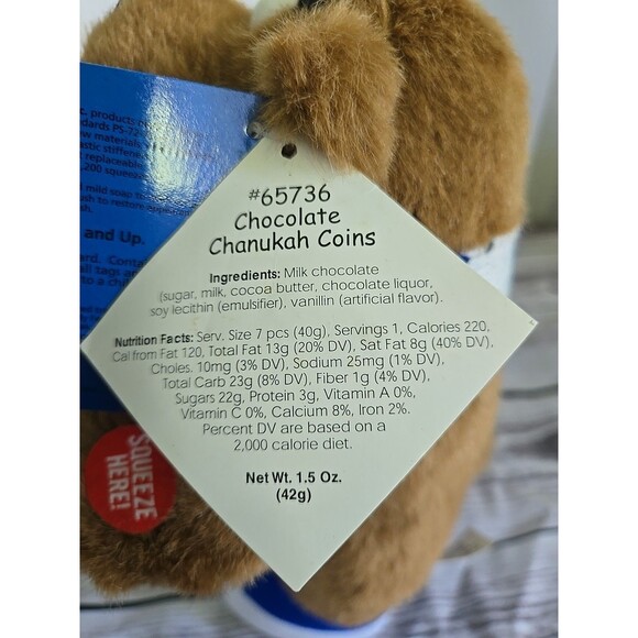 Vintage Sid the Talking Bear Plush I Love Chocolate # 65736 Bloomingdales Jewish - Picture 10 of 10